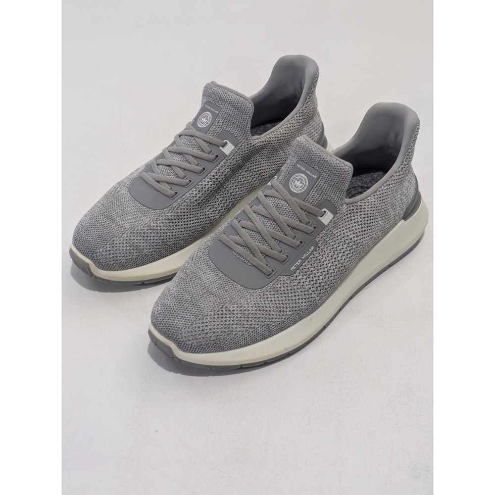 Peter Millar Knit Sneakers Gray Men's US 9 Casual Athletic Shoes